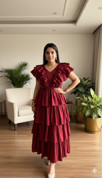 Whispering Ruffles Dress