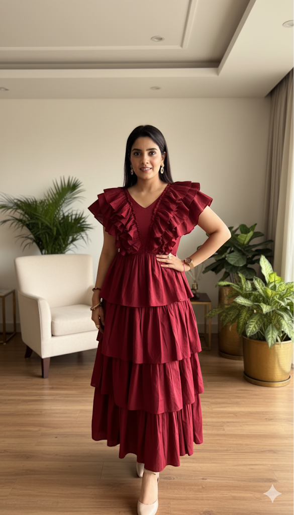 Whispering Ruffles Dress