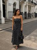 Tube Polka Maxi Dress