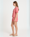 Pink Scalop Shorts