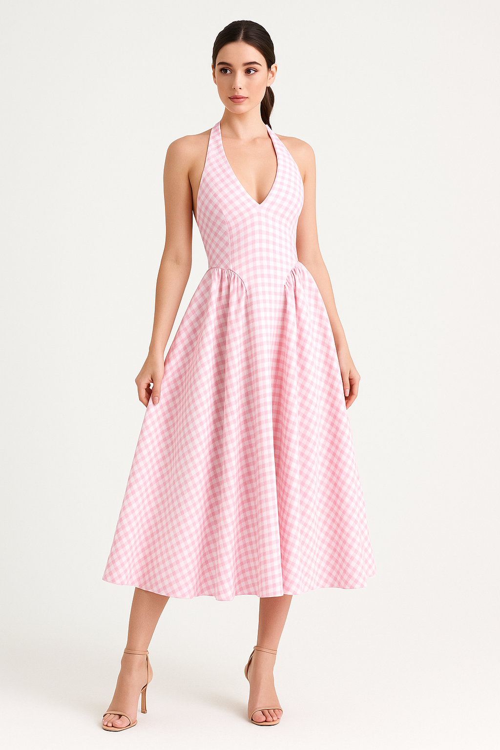 Gingham Maxi Dress