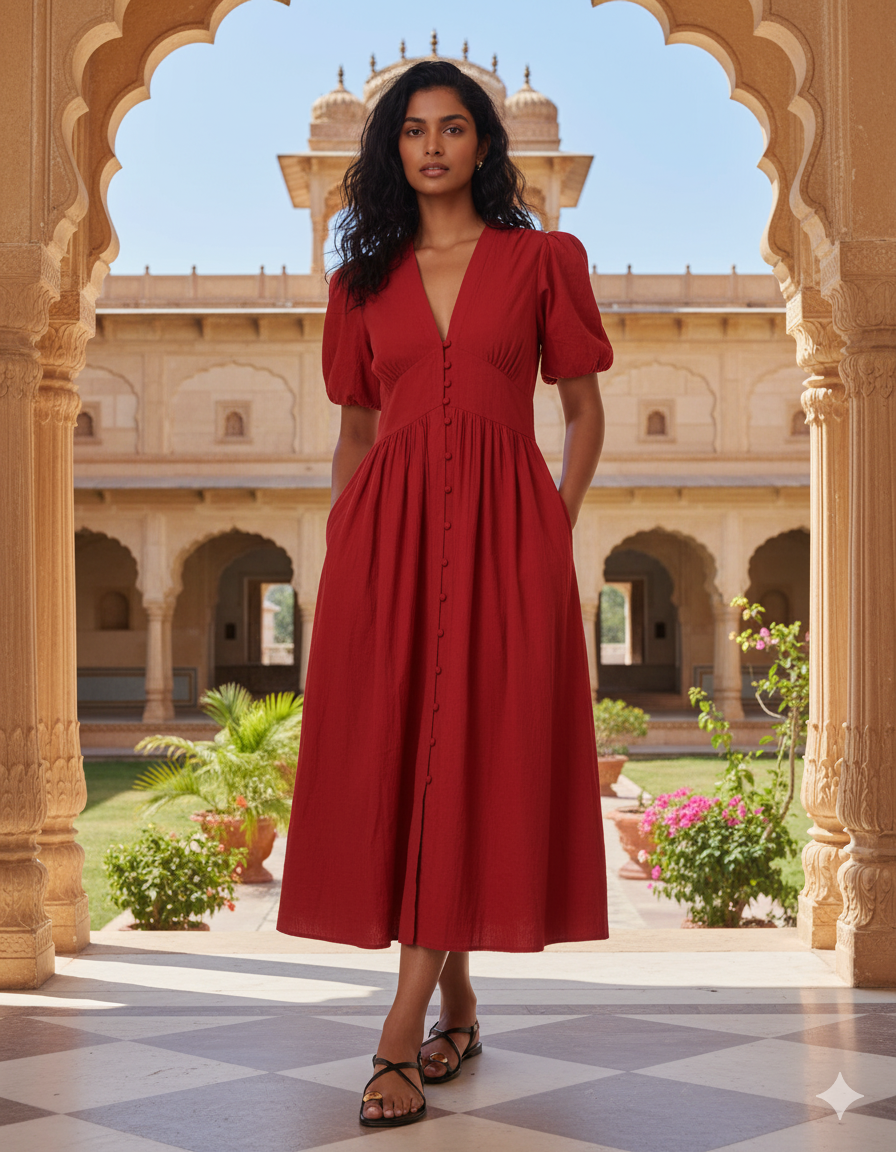 Celia Puff Dress