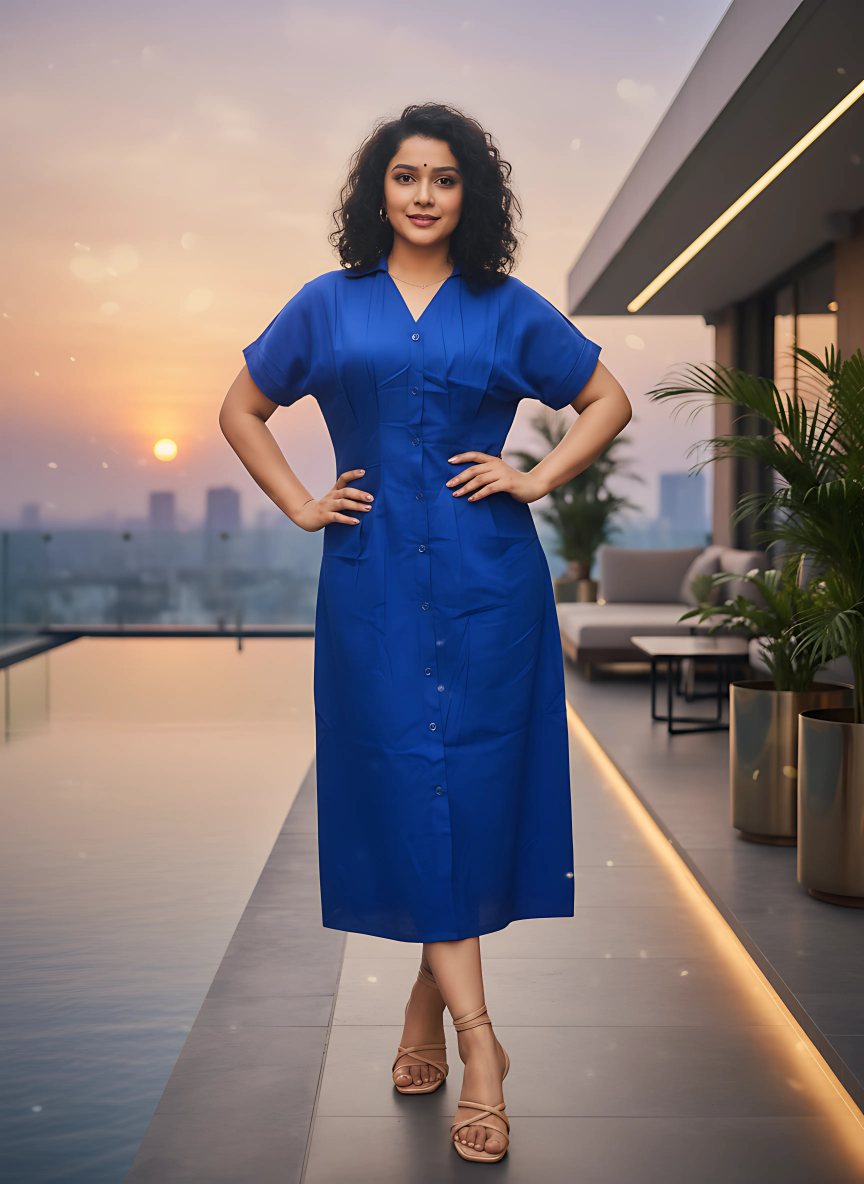 Royal Midi Dress