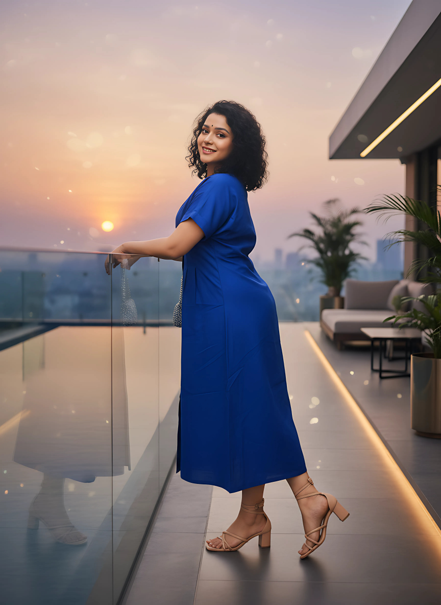 Royal Midi Dress
