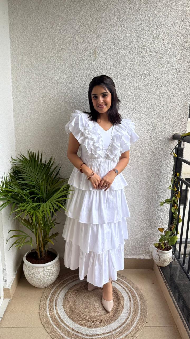 Whispering Ruffles Dress