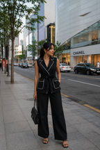 Belted Wrap Top