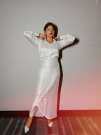 Elegant White Wrap Skirt for Women Stylish  Skirt Collection