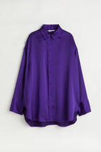 Purple Satin Shirt