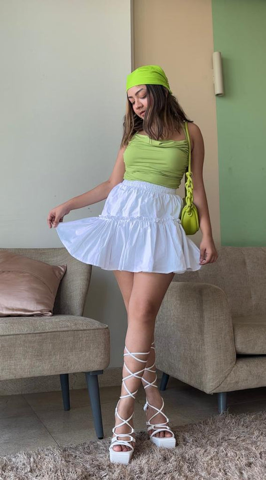 White summer skirt