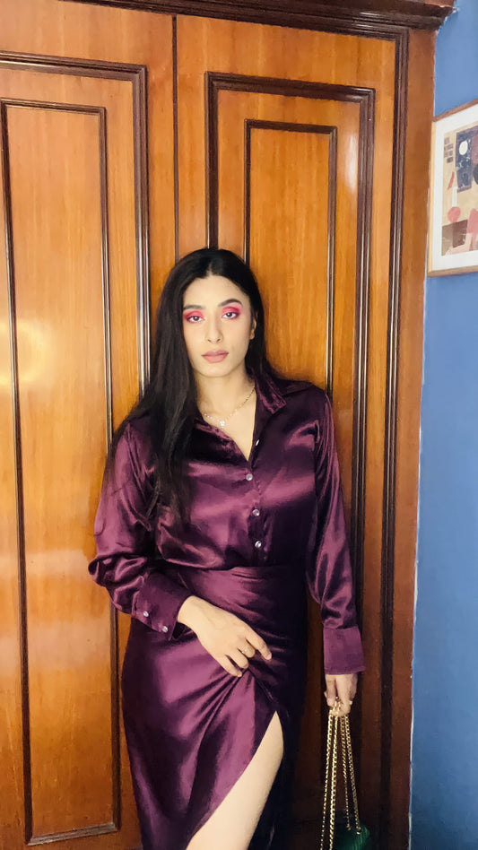 Wine Babe Coord Set for women online India 