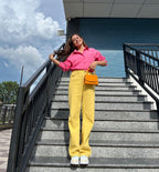 Salmon Pink Oversized Shirt