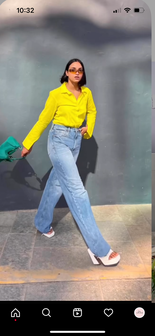 Yellow Oversized Shirt