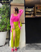 Salmon Pink Oversized Shirt